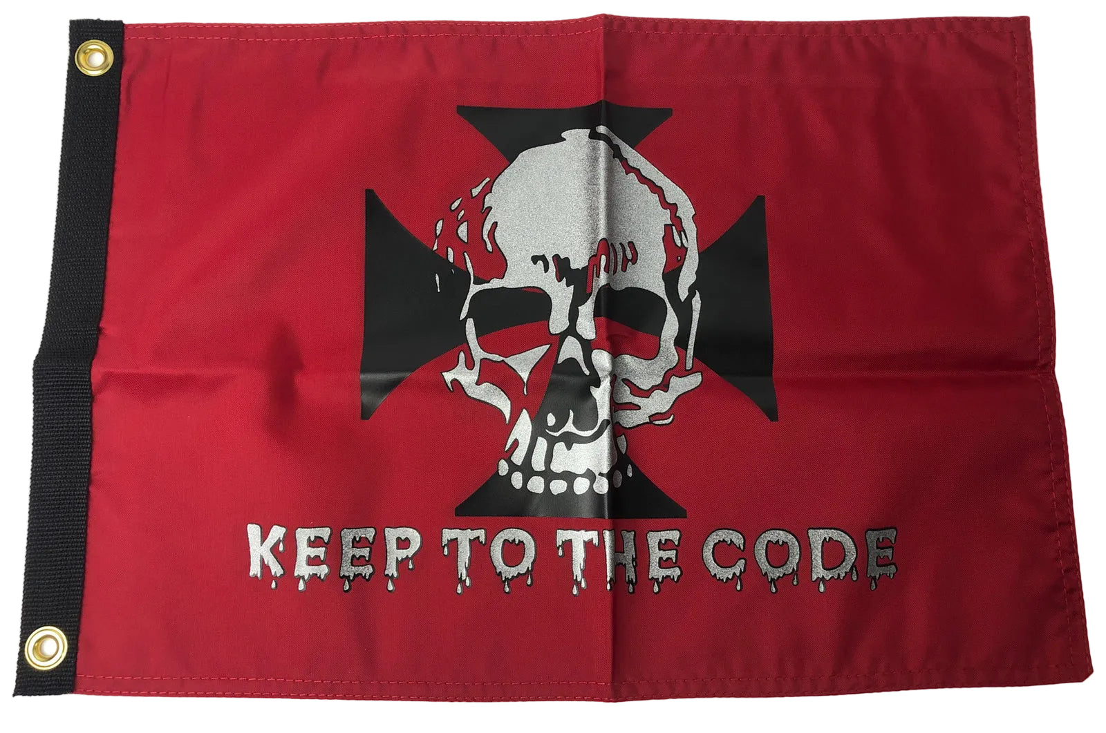 KEEP To The CODE 12" x 18" Flappin Flags Flag Banner Double Sided Print Quality