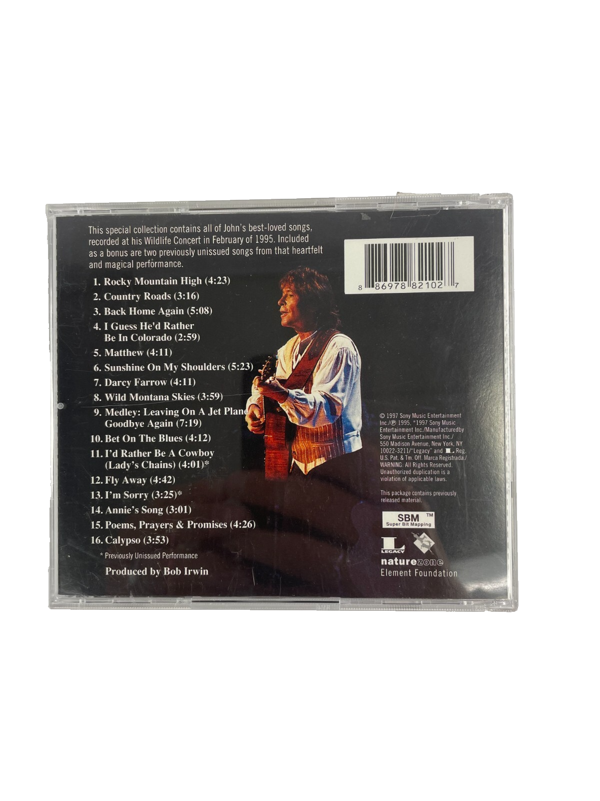 The Best of John Denver Live Rocky Mountain High Country Roads Matthew CD#14