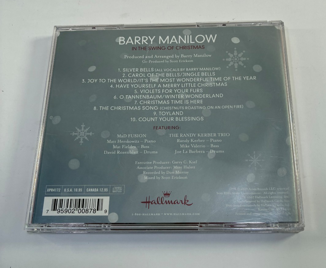 Barry Manilow In the Swing of Christmas Hallmark Arista CD 2007