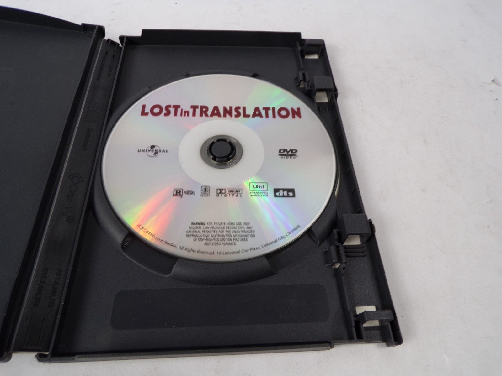 Lost in Translation Bill Murray Scarlett Johansson Lance Acord DVD Movies