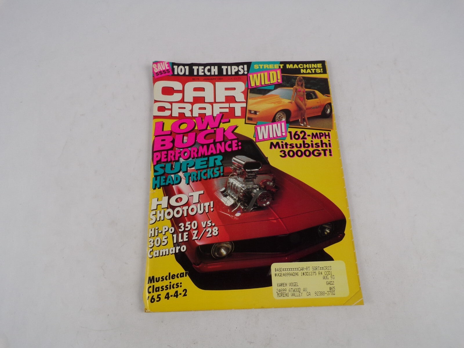 January 1991 Car Craft Low Buck Performance: Super Head Tricks! Hot Shootout!