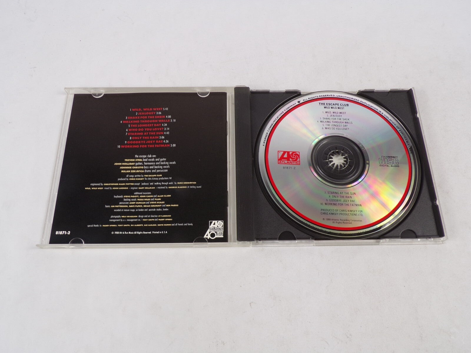 The Escape Club Wild Wild West Jealosy Shake For The Sheik Walking Through CD#53
