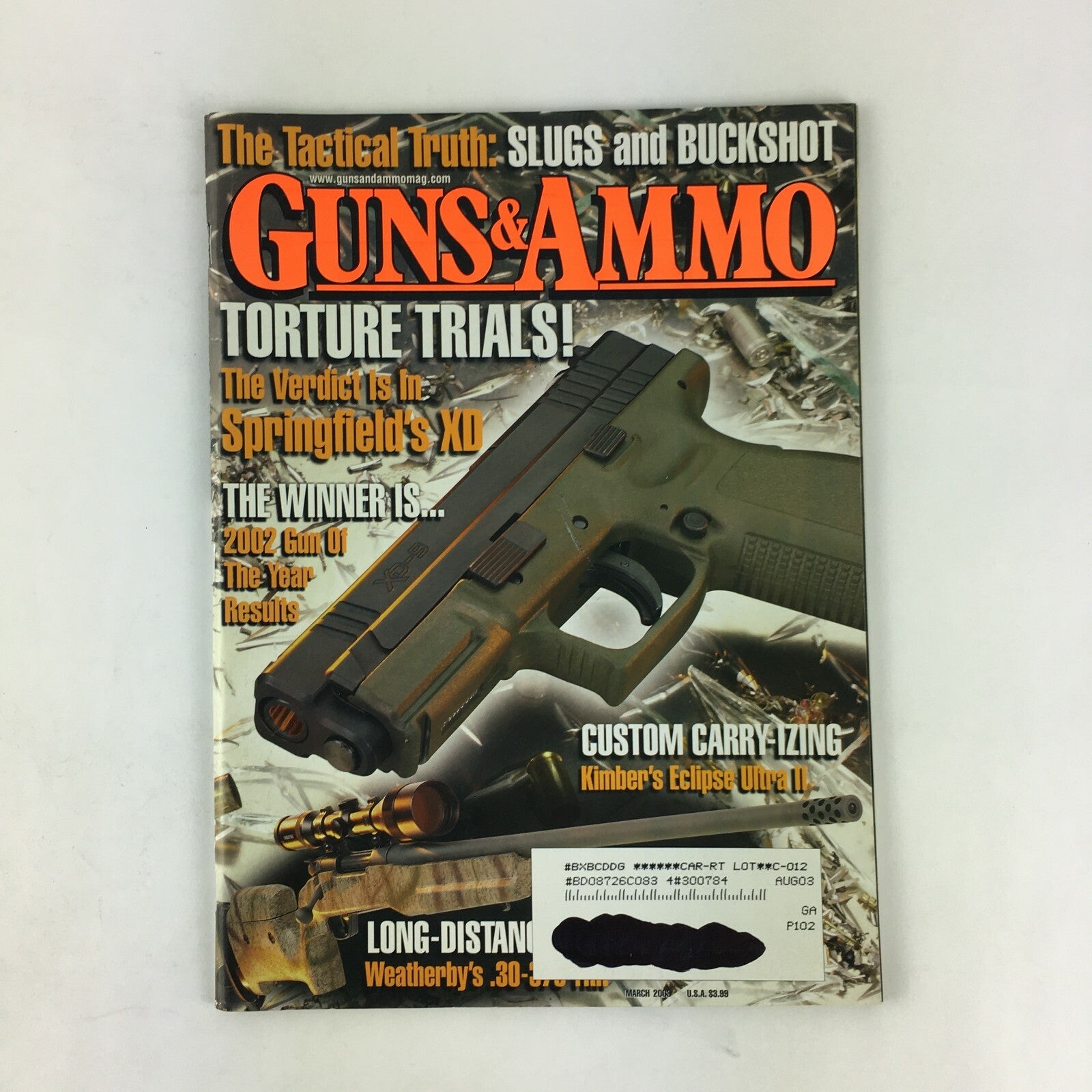 March 2003 Guns&Ammo Magazines Torture Trials! Springfield's XD 2002 Gun 01