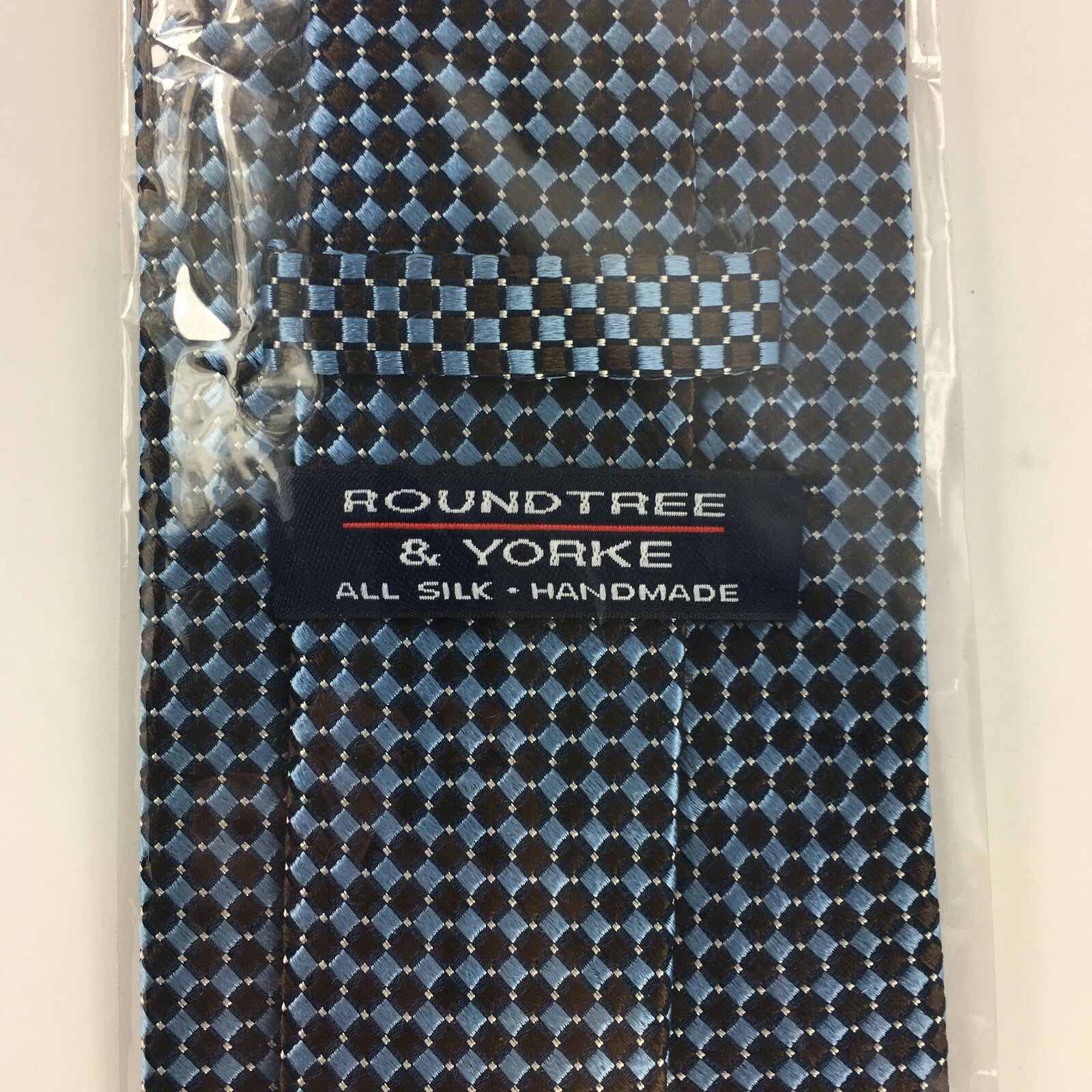 Genuine Round Tree & Yorke All Silk Handmade Stylish Formal Tie Multi Coloured