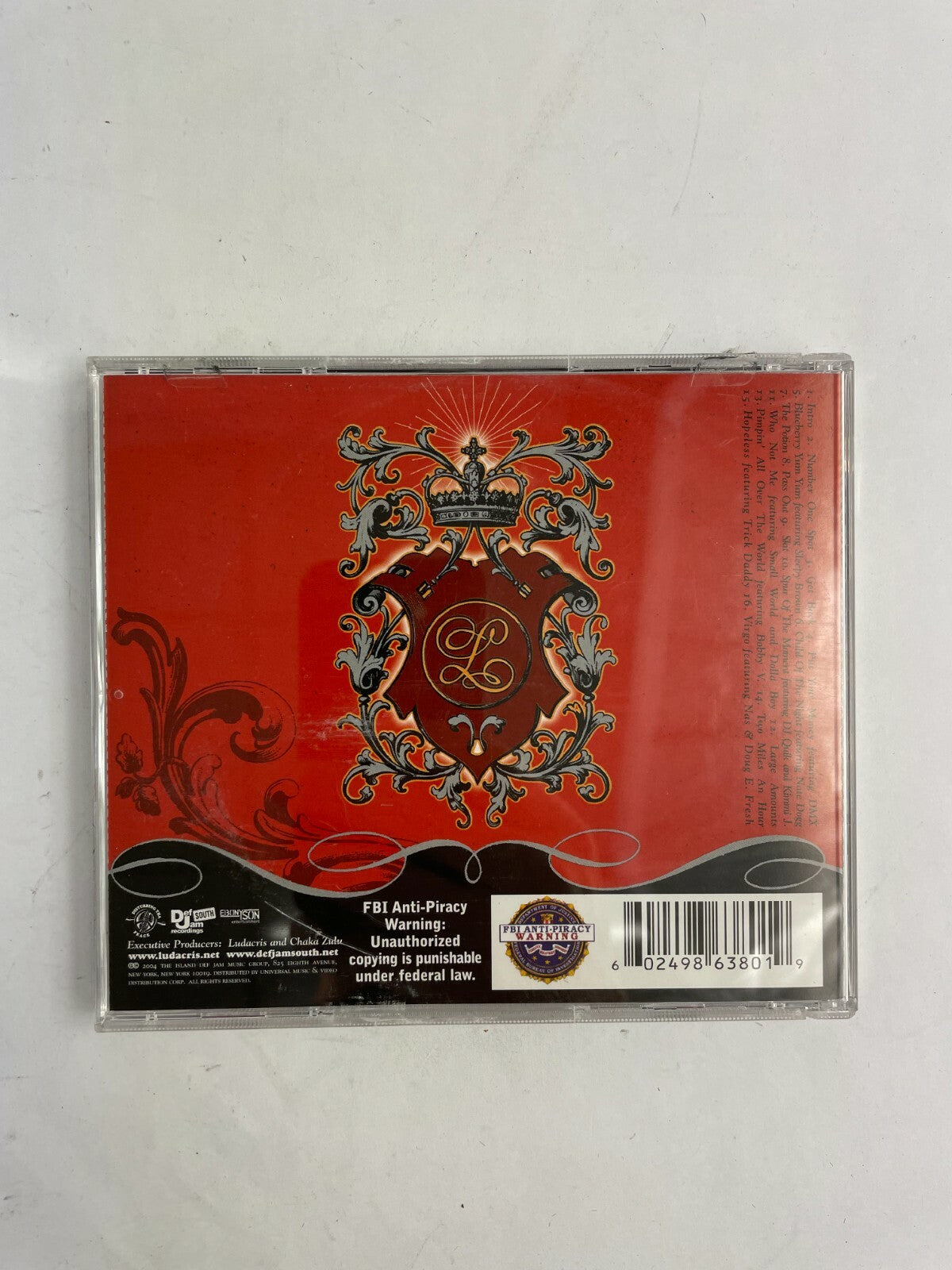 Disturbing Tha Peace Presents Ludacris The Red Light District Pass Out Disc Q11