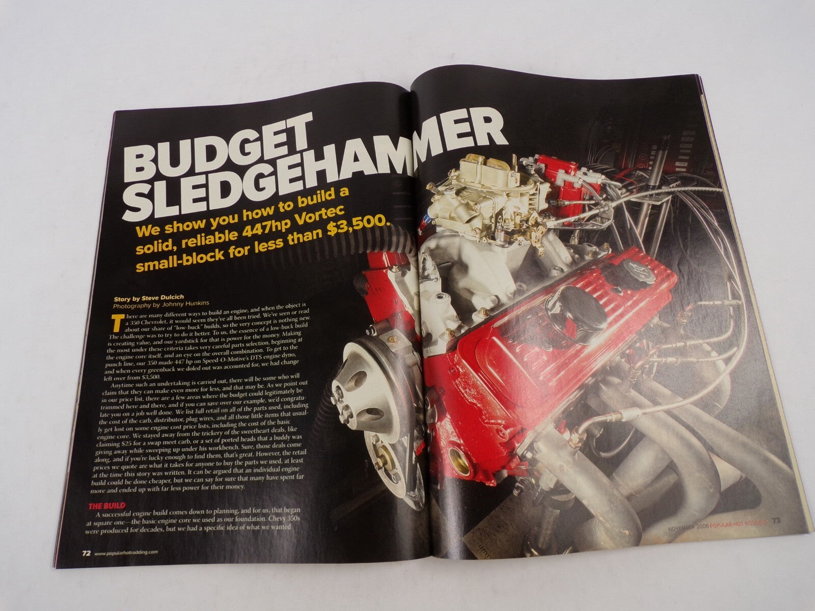 July 2008 Hot Rodding Magazine Budget Sledgehammer! Reader Project Cars 447 HP