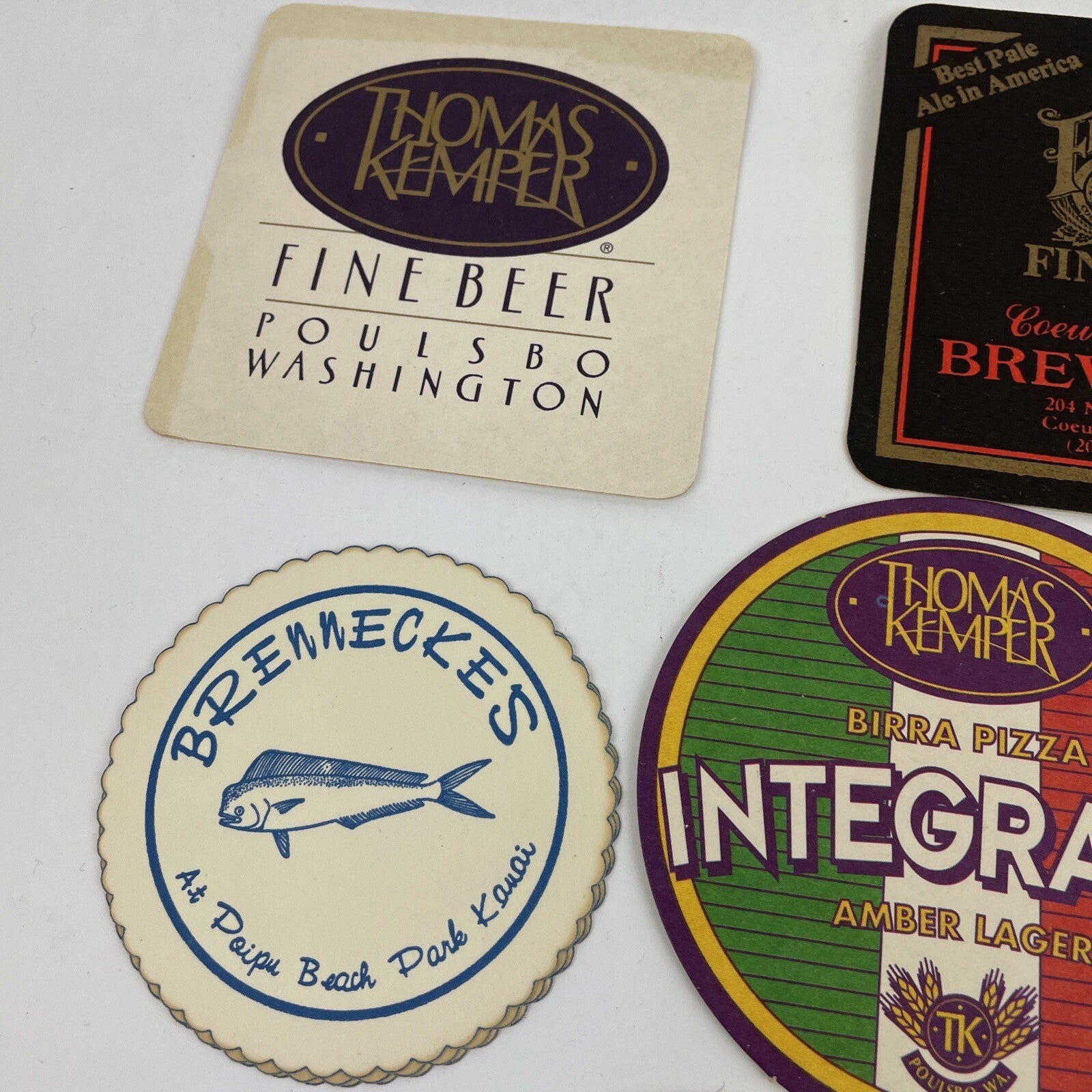 Vintage beer coasters Lot of 20 ALL DIFFERENT Import & Domestics Home Bar Retro