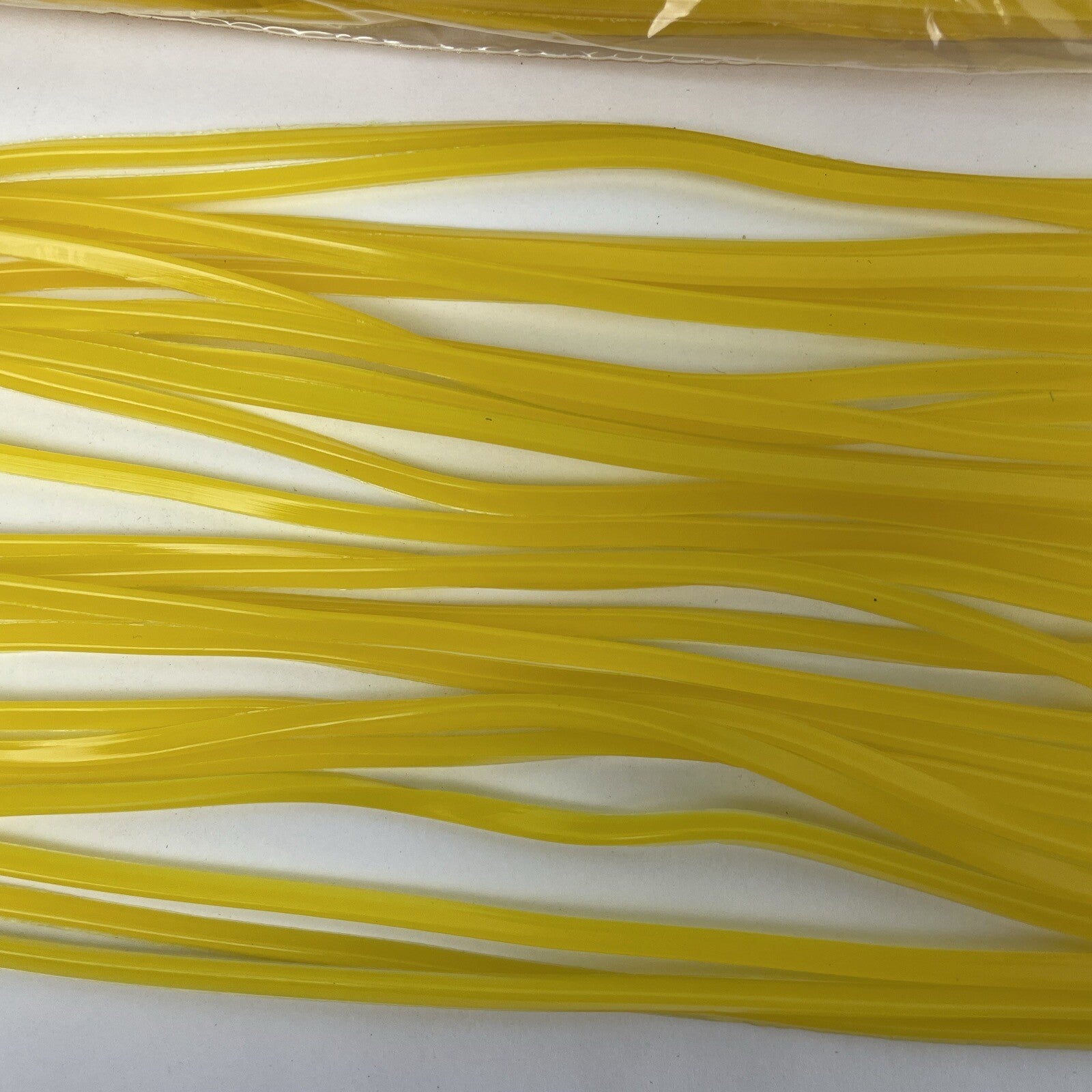 Newell MFG 10-pack offshore trolling fishing skirts yellow for tuna marlin and wahoo lures