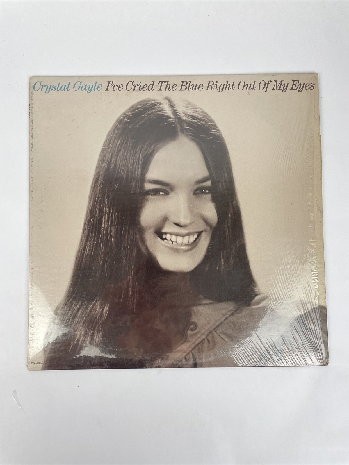 CRYSTAL GAYLE I'VE THE BLUE RIGHT OUT OF MY EYES (VG) MCA-2334 LP VINYL RECORD