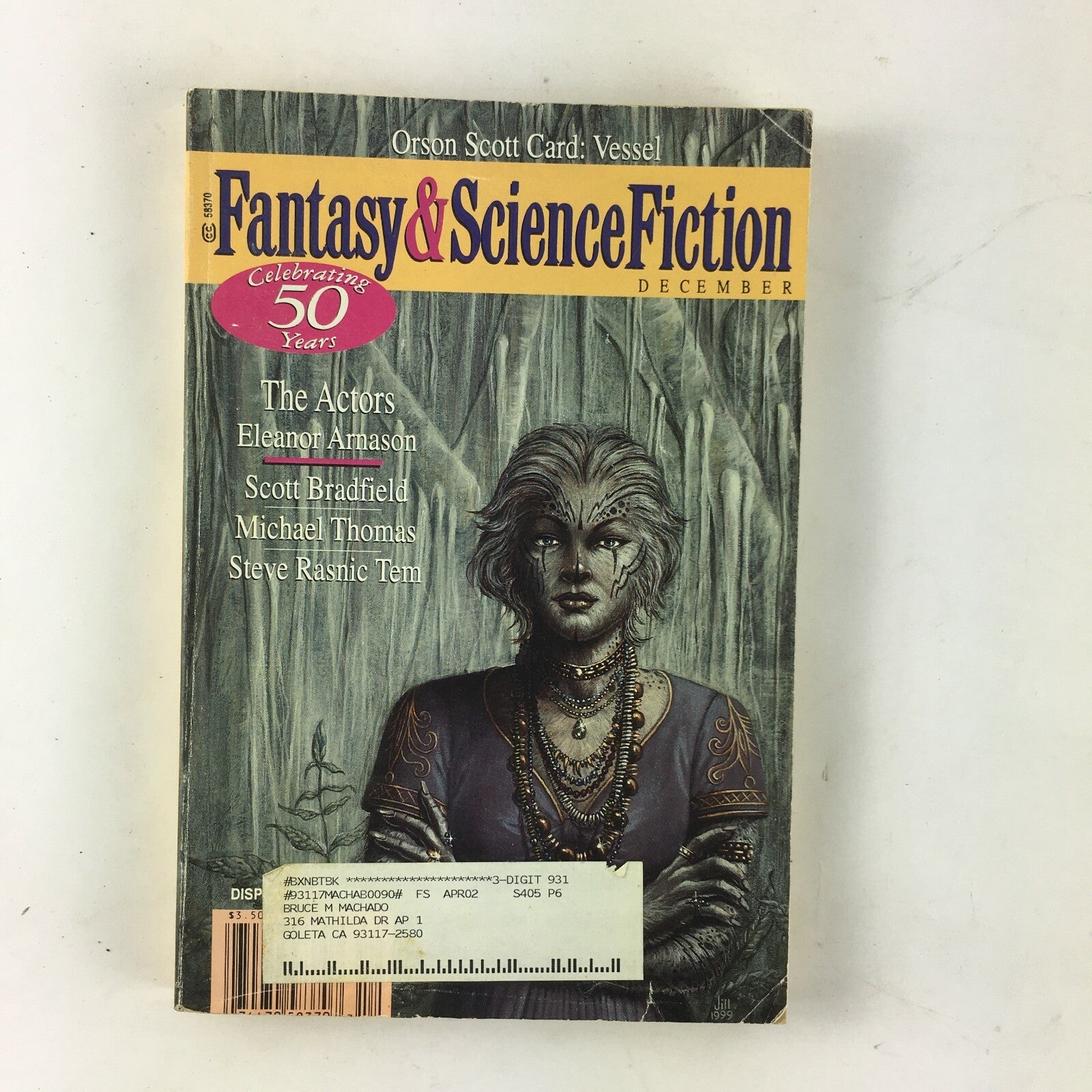 December Fantasy&Science Fiction Magazine The Actors Eleanor Arnason Michael