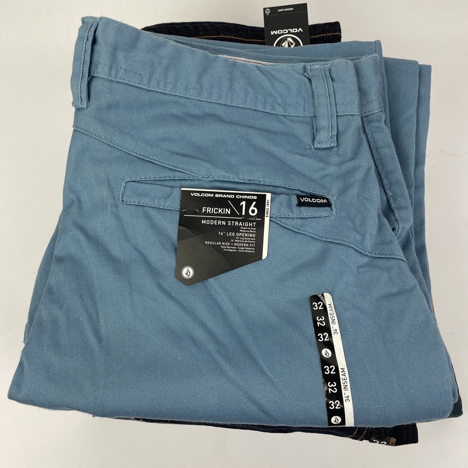 Lot of 5 Volcom Stone Made True To This Friction 16 Size 32x32 Chino Cotton Pant
