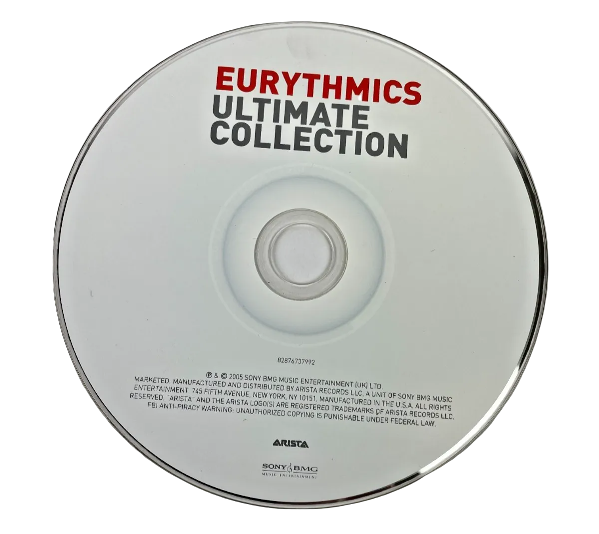 Eurythmics – Ultimate Collection Digital Audio CD RCA Records 2005