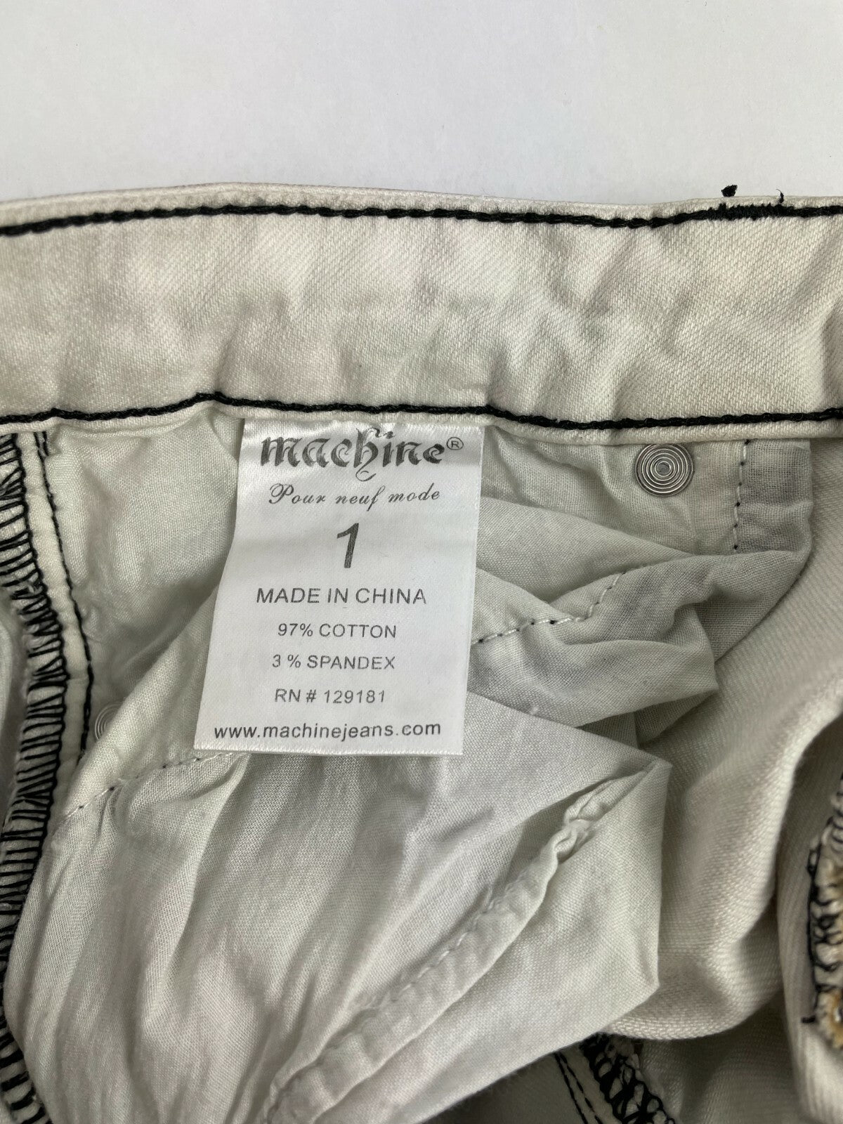 Machine Men's Denver Gray Tone Jeans Straight Leg Jeans Size W 27 L 31