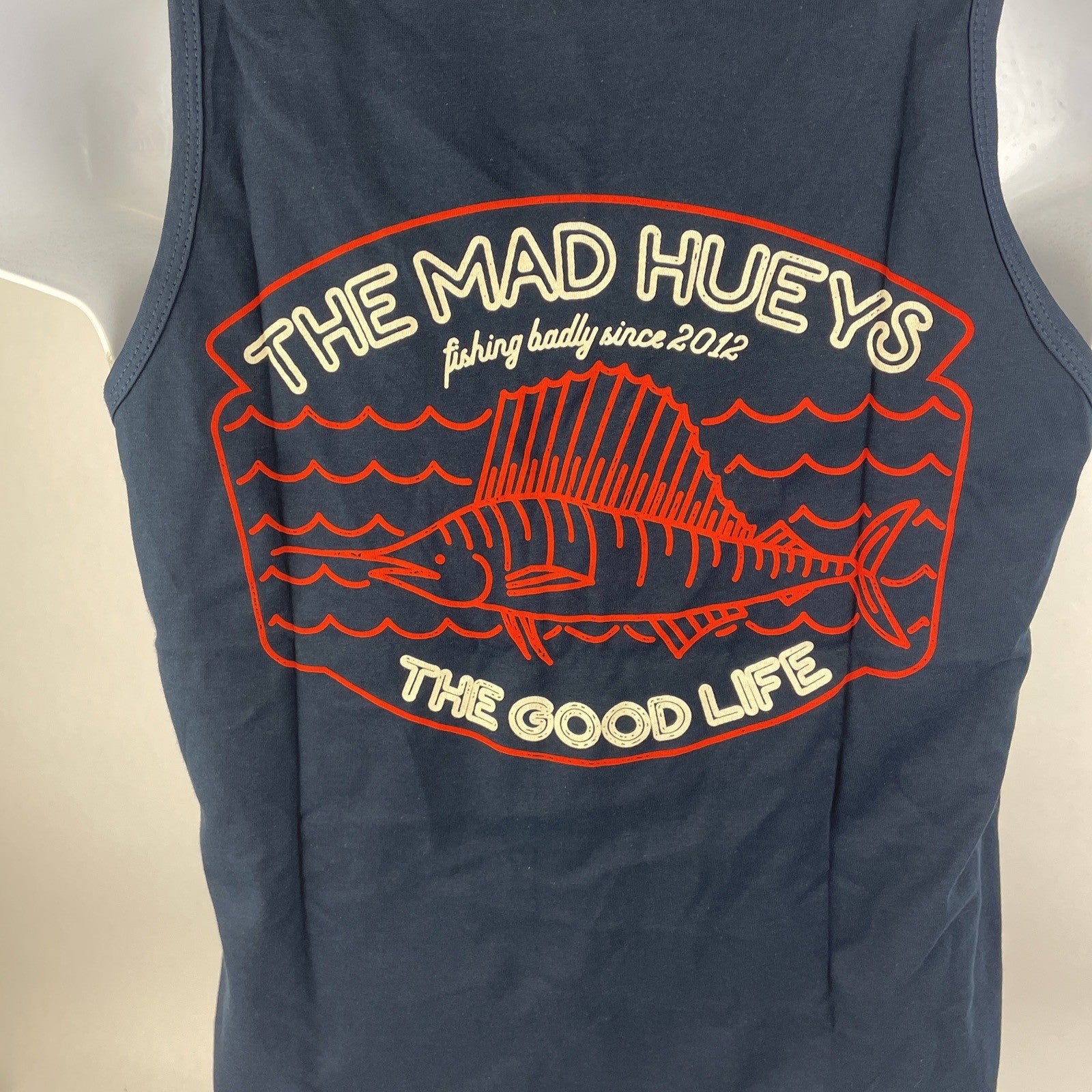 Lot of two new The Mad Hueys True Mates fishing tank tops in size small