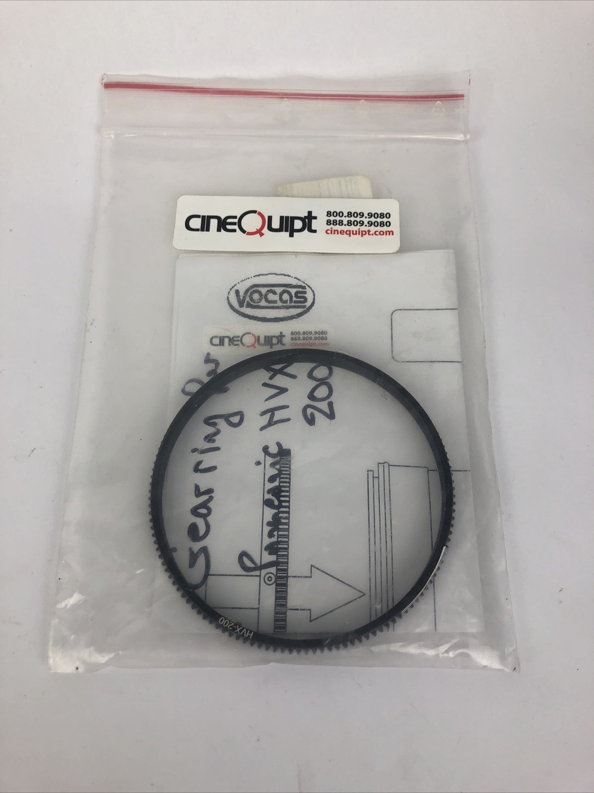 Geared FF Gearing Ring for Panasonic HVX 200 CINEQUIPT VOCAS - LOOK