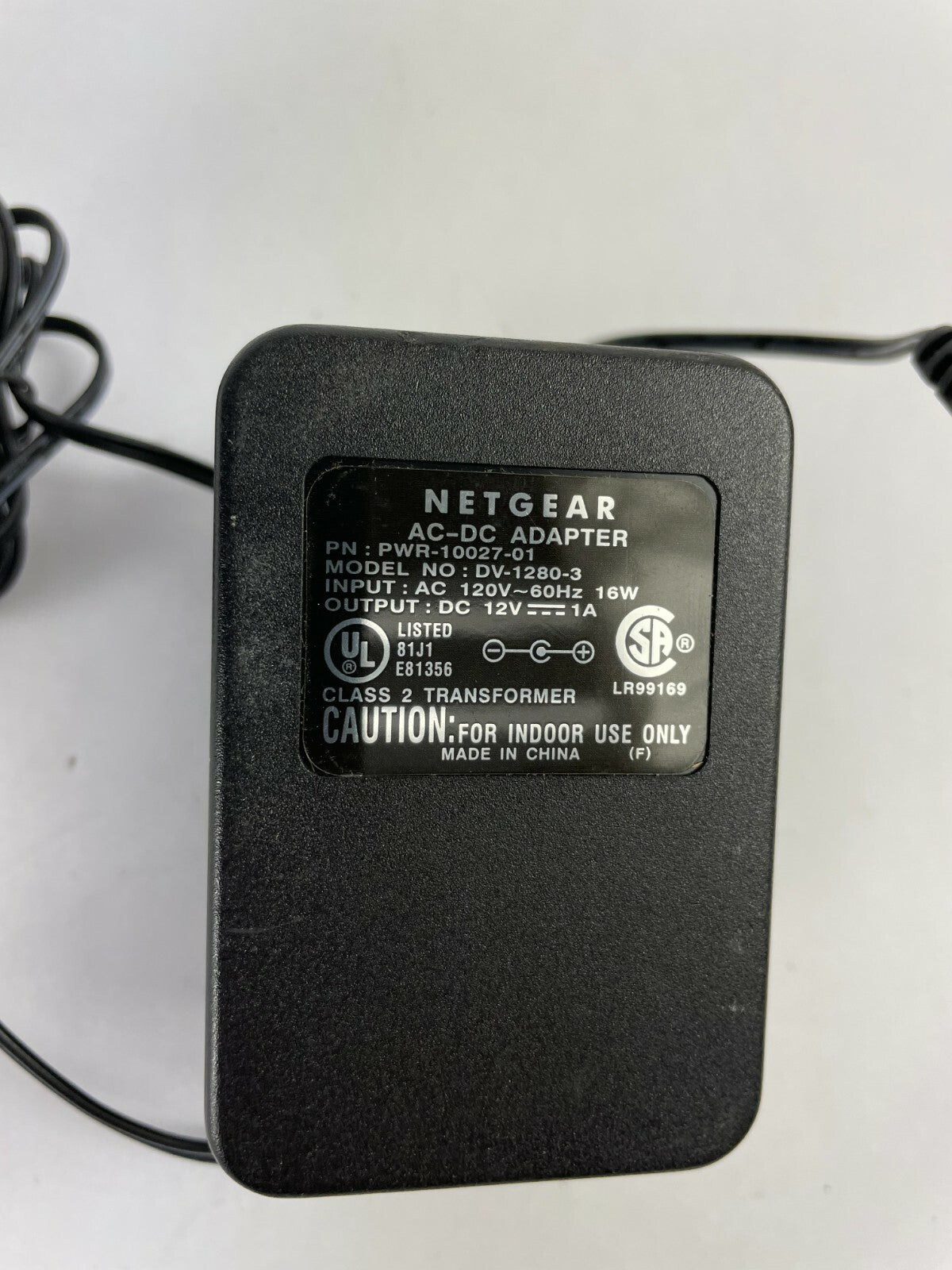 Genuine NetGear PWR-10027-01 Ac Adapter Output 12 V 1 A Power Supply Adapter A91