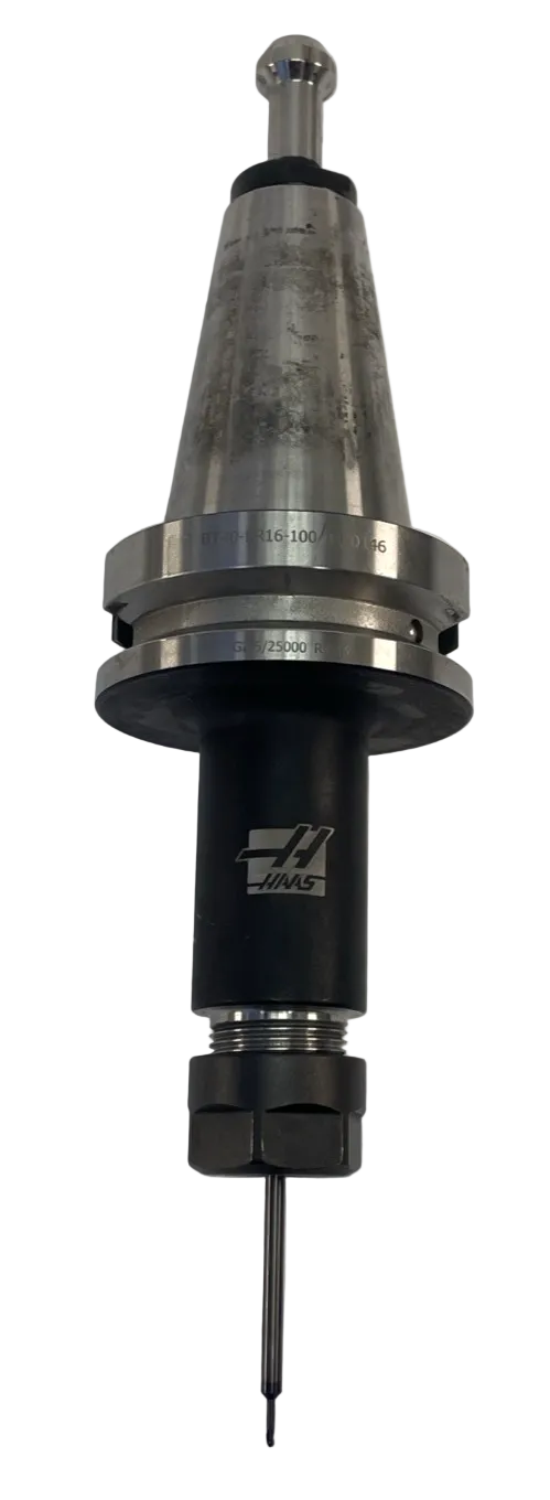Haas 04-0146 BT40 ER16-100 Collet Chuck 100mm TSC G2.5 25,000 RPM w Bit