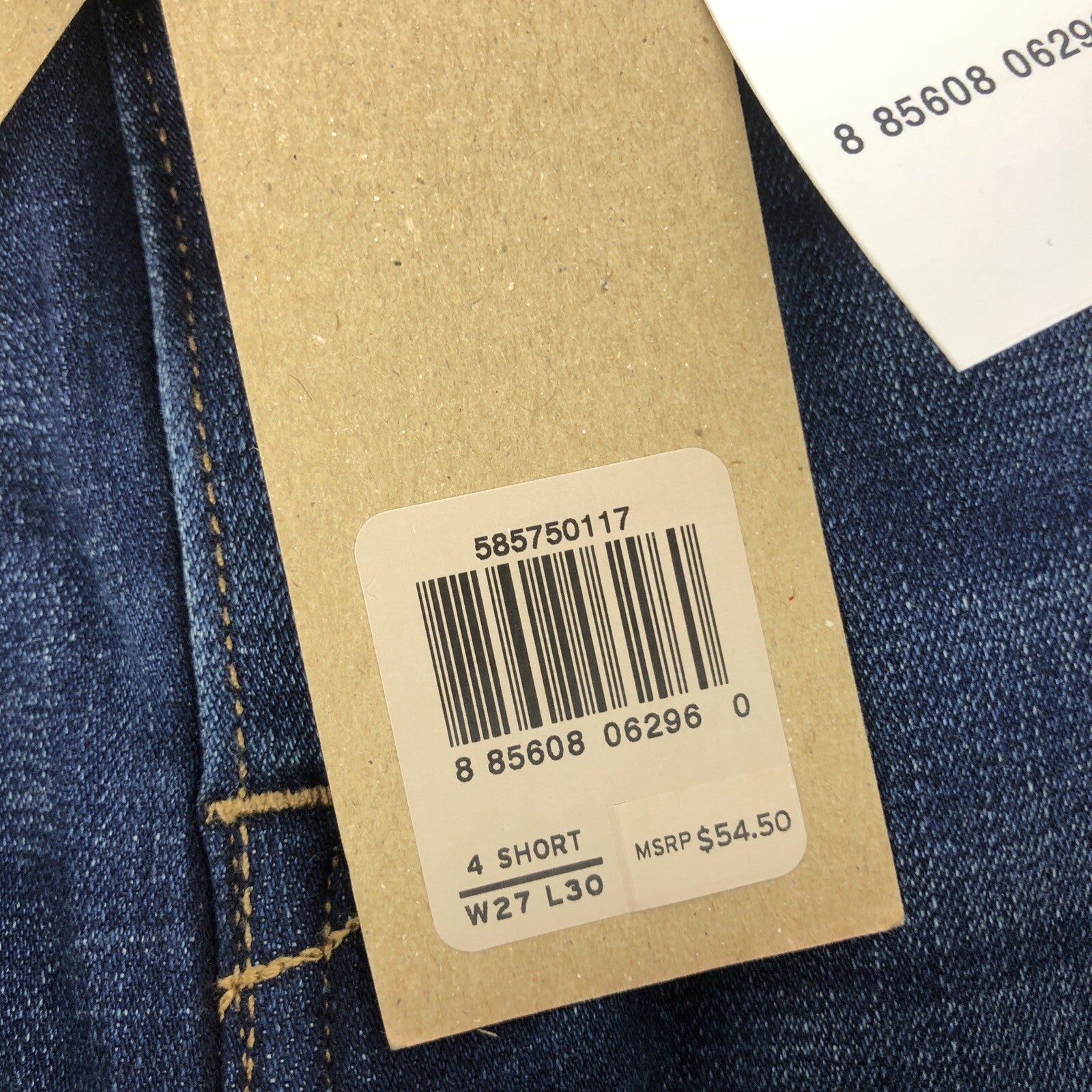 Women's Levis Mid Rise Skinny Jeans 585750117 Blue Sz 4 Medium 4 Short W27 L30