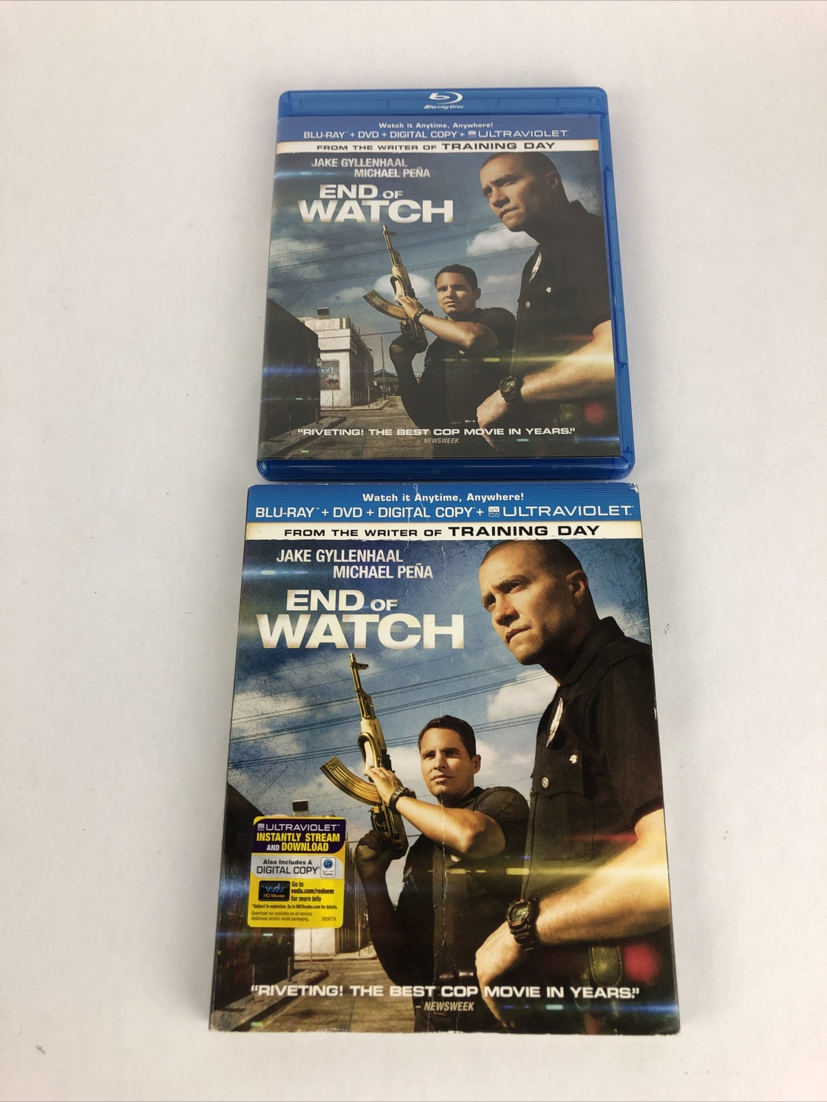 End of Watch Movie - Blu-ray DVD + Digital 2-Disc Set UltraViolet Action Film