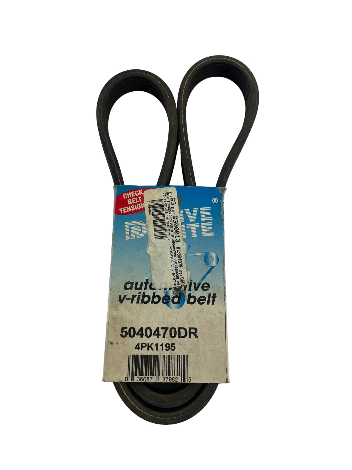 Dayco Drive Rite 5040470DR 4PK1195 serpentine belt OEM automotive accessory drive replacement belt A10 EPDM rubber 4 rib belt