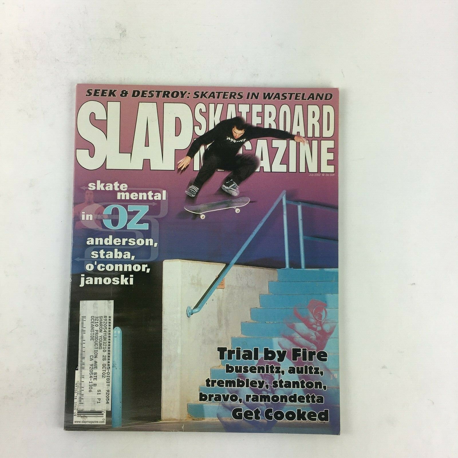 June1999 Slap Skateboard Magazine Trail by Fire Busenitz Get Cooked Seek&Destroy