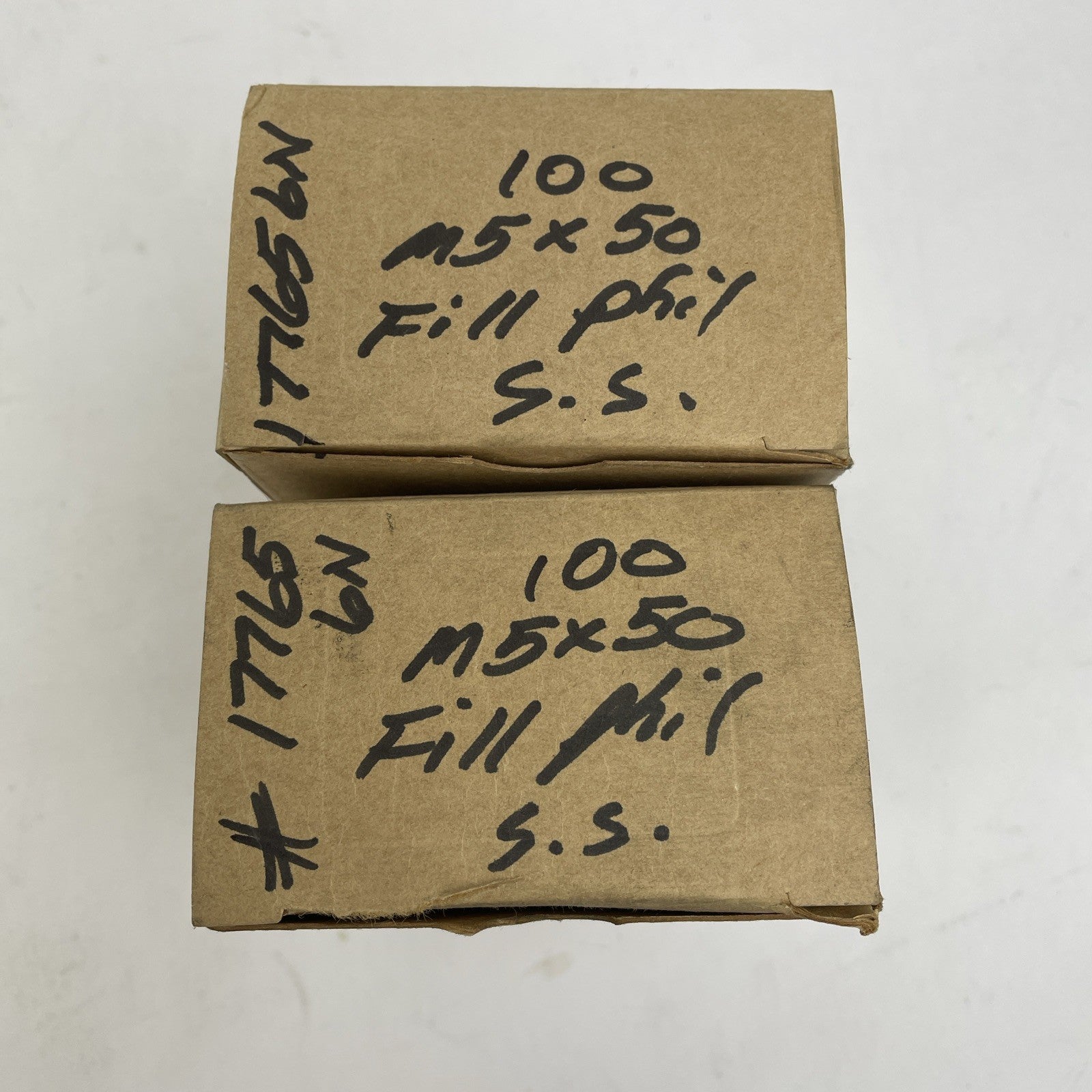 200 x M5 x 50mm DIN 7985A Phillips Pan Machine Screws A2 Stainless Steel