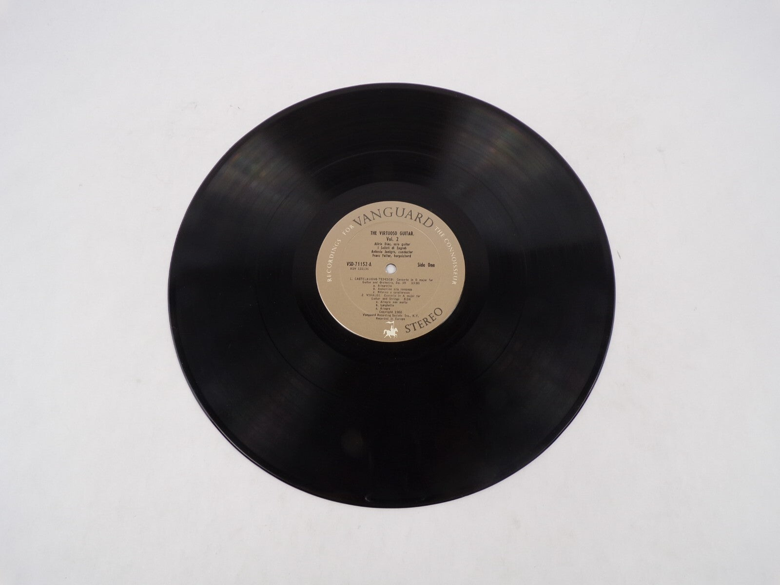 The Virtuoso Guitar Vol.2 Castelnuovo Tedesco Vivaldi Allegro Vinyl Record