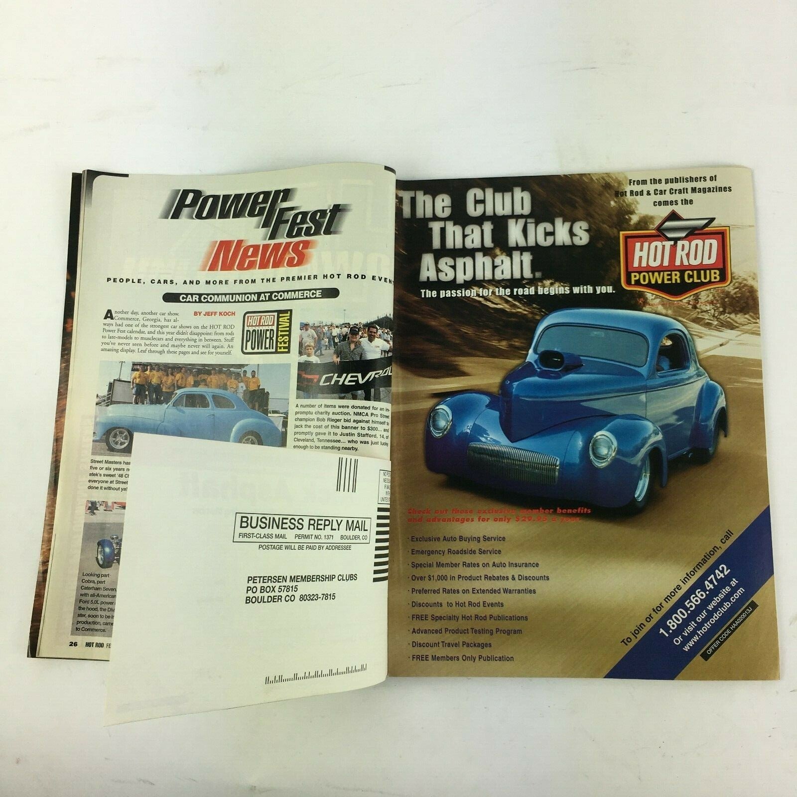 February 2000 Hot Rod Magazine Your Street Car Drag Race 570 Hp Big-Block Ford