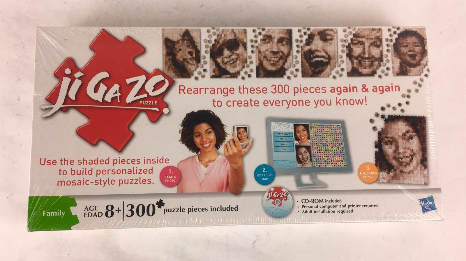 #B500 New Jigazo Puzzle 300 pieces w/ CD ROM Custom Puzzles Sealed