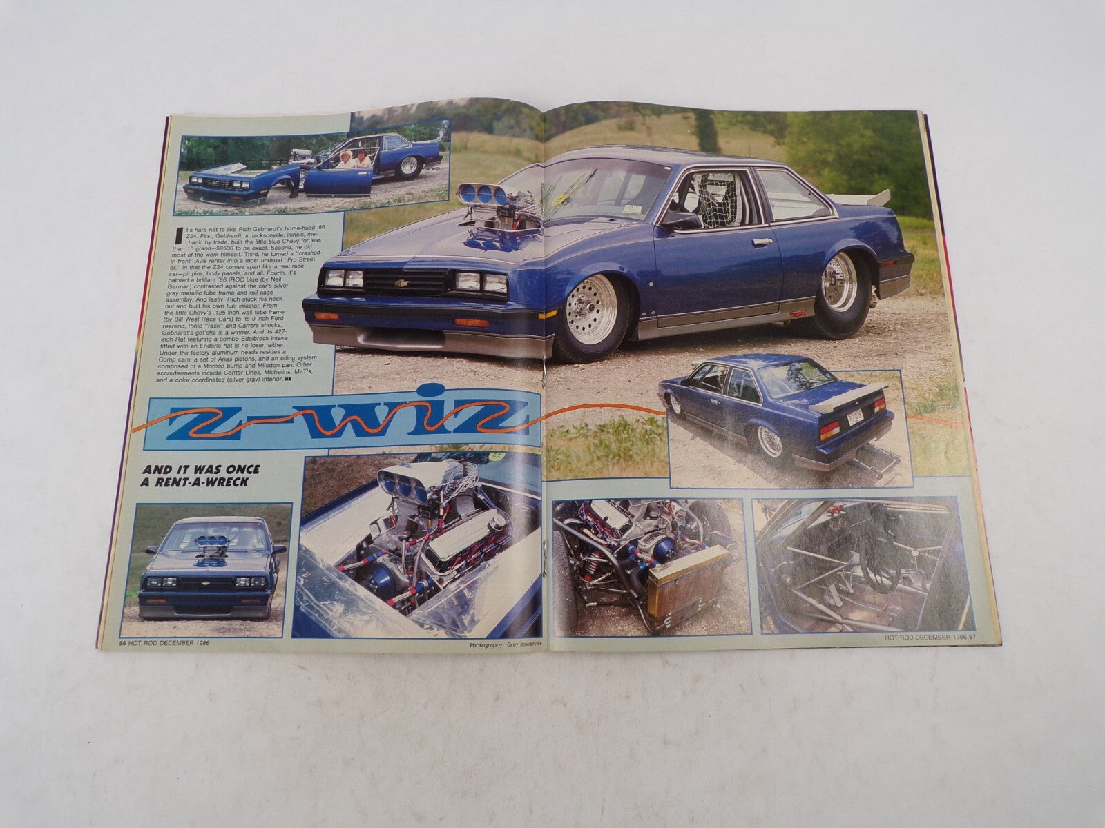July 1987 Hot Rodding Magazine Headers Magazine's Top Ten Mini Truck V8 Swap