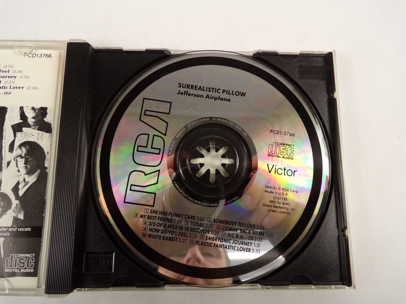 Surrealistic Pillow Jefferson Airplane She Has Funny Cars Somebody My Best CD#54