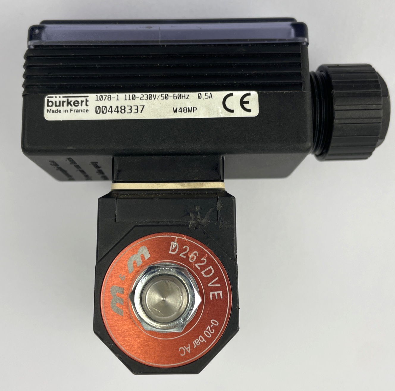 BURKERT 1078-1 ROHS W48LP 110-230V 50-60 Hz N M&M Solenoid Valve Coil Rotork 24