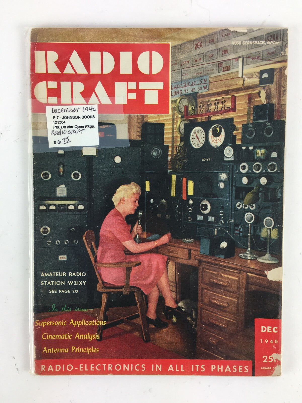 December 1946 Radio Craft Hugo Gernsback Magazine Supersonic Applications