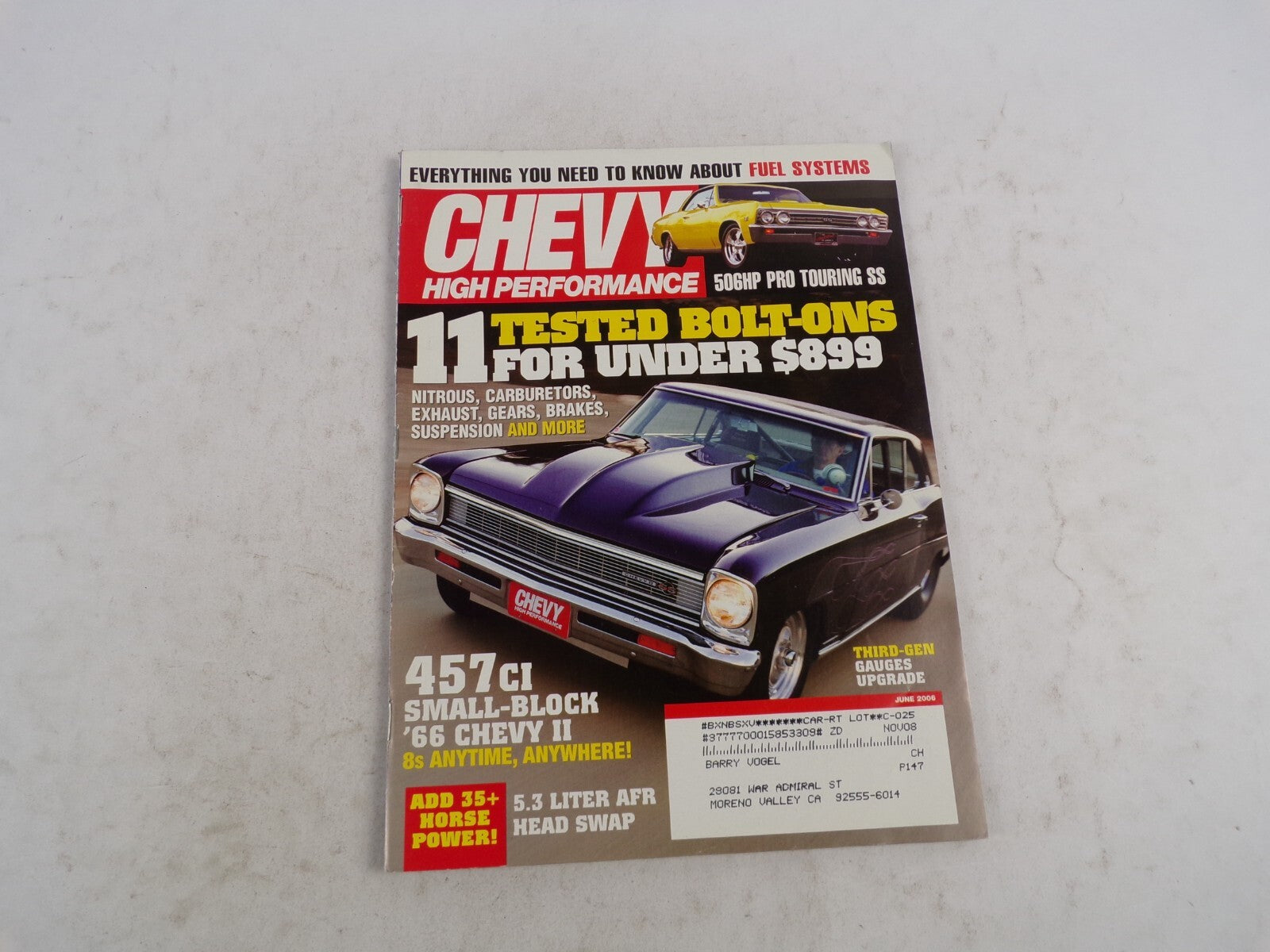 June 2006 Chevy High Performance 11 Tested Bolt-Ons For Under $899 Everything