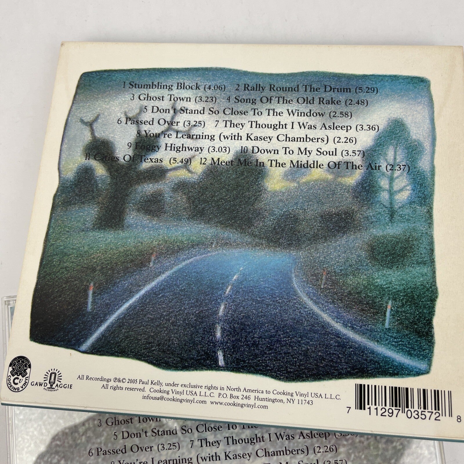 Paul Kelly & The Stormwater Boys Foggy Highway - Digital Audio CD w Sleeve -JK