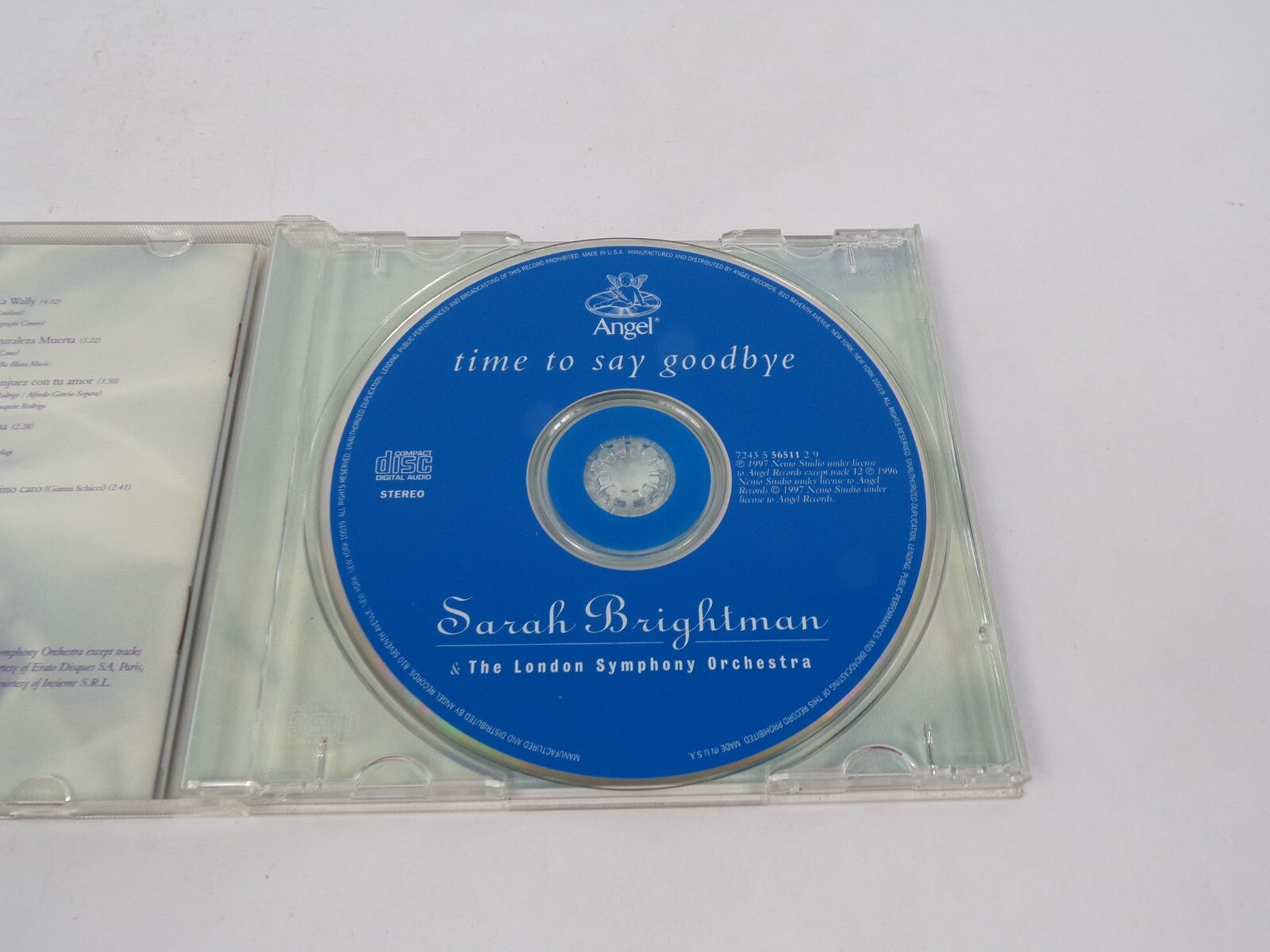 Sarah Brightman & The London Symphony Orchestra Time To Say Goodbye Time ToCD#68