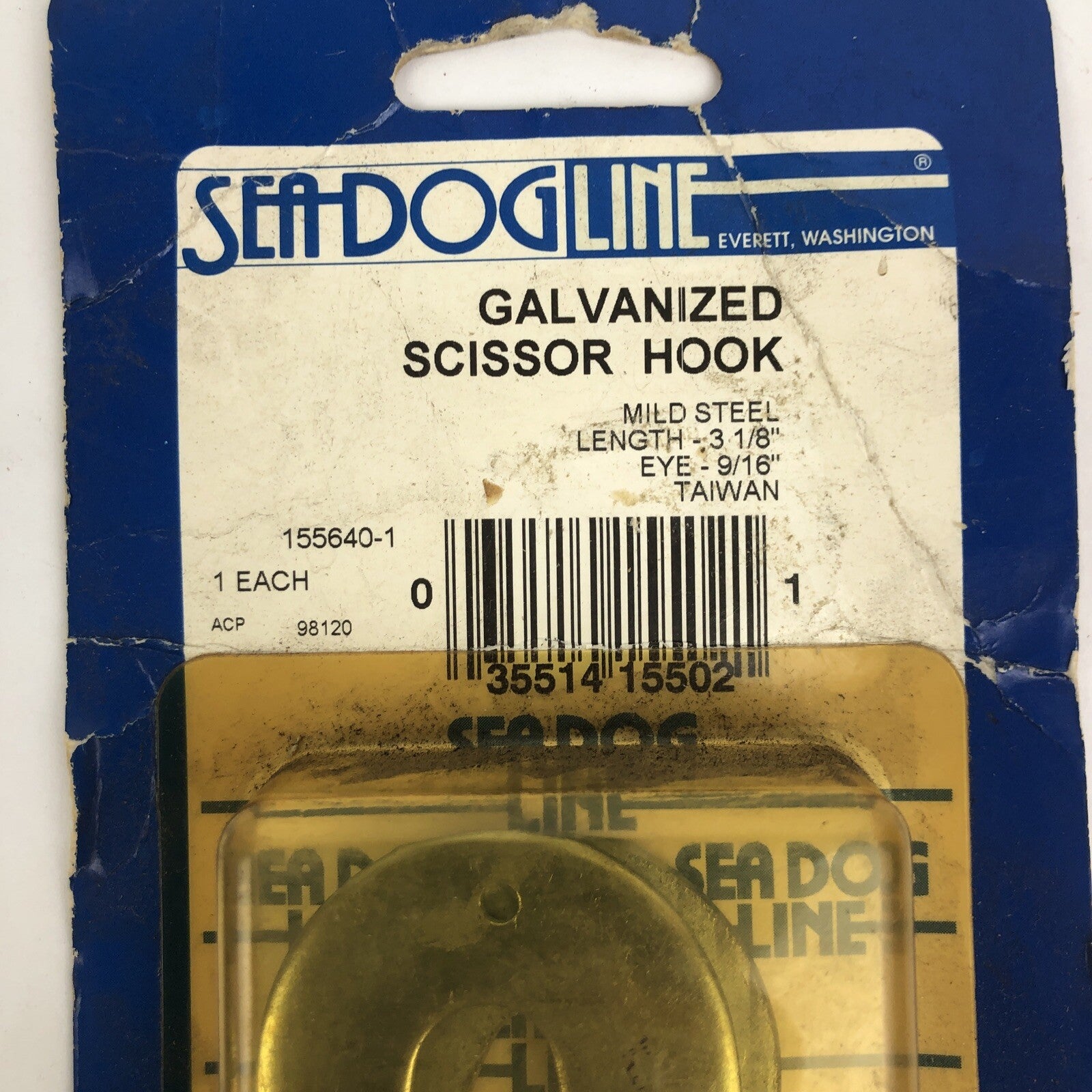 SEA DOG LINE #155640-1 Electro Galvanized Scissor Hook - LOOK - M2