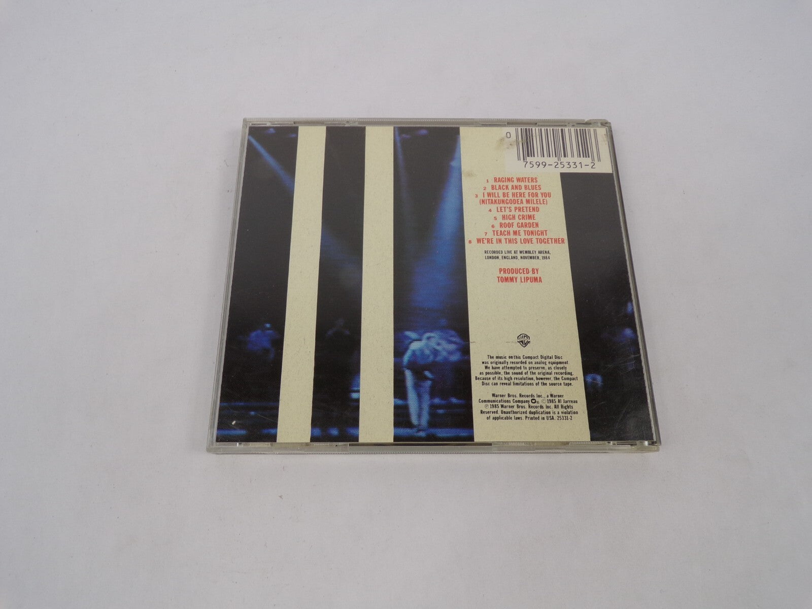 Al Jarreau In London Raging Waters Black And Blues Let's Pretend HighCrime CD#63