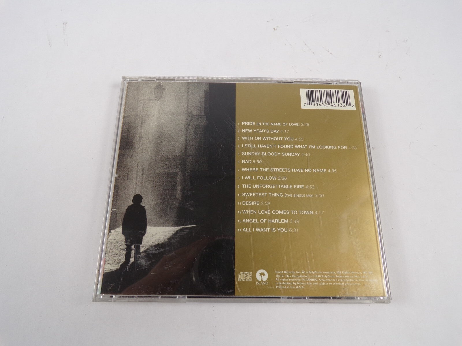 U2 The Best Of 1980 - 1990 Pride New Year's Day I Will Follow Desire CD#47