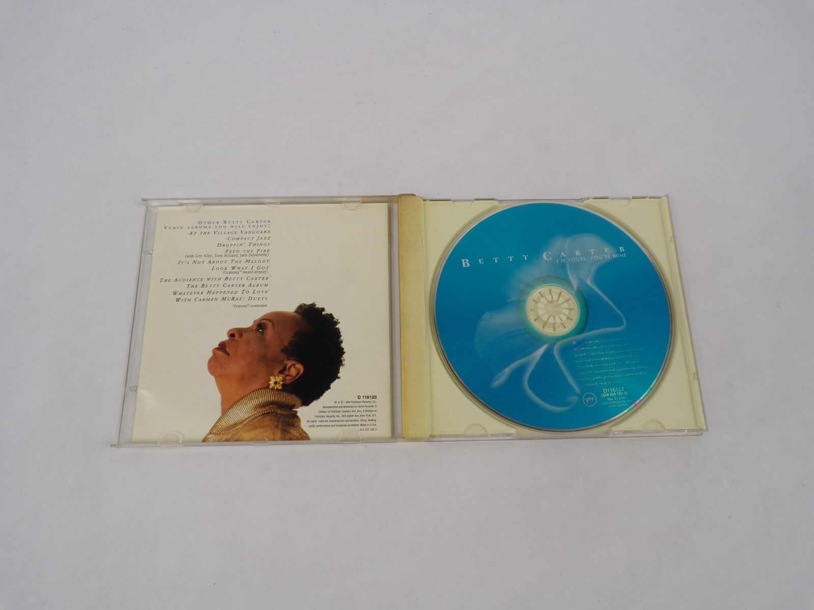Betty Carter This Time I'm Yours You're Mine Lonely House Close Your Eyes CD#63