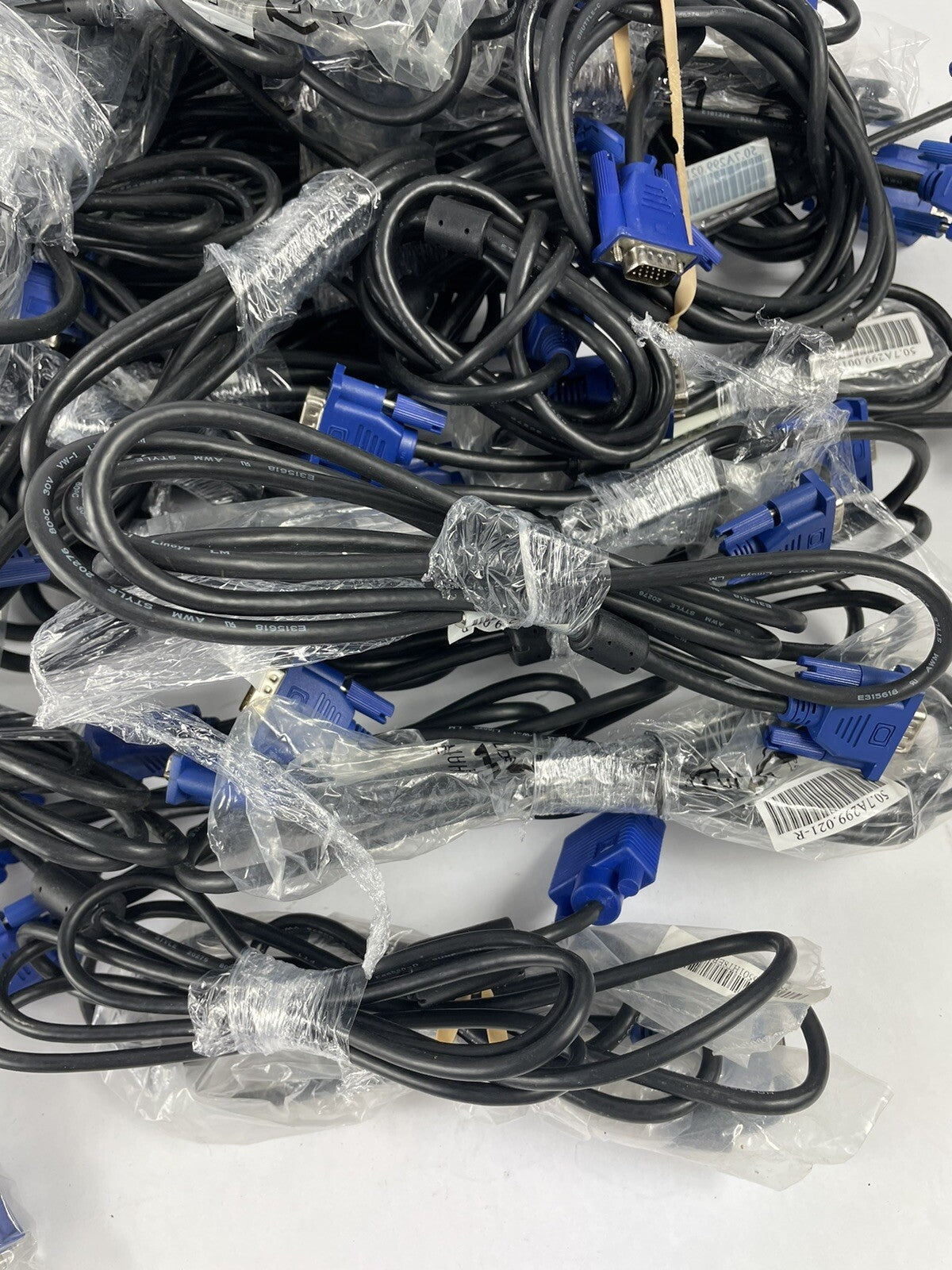 Lot of 50 : HP Dell VGA Male To Male VGA Monitor Extension Cord Cable