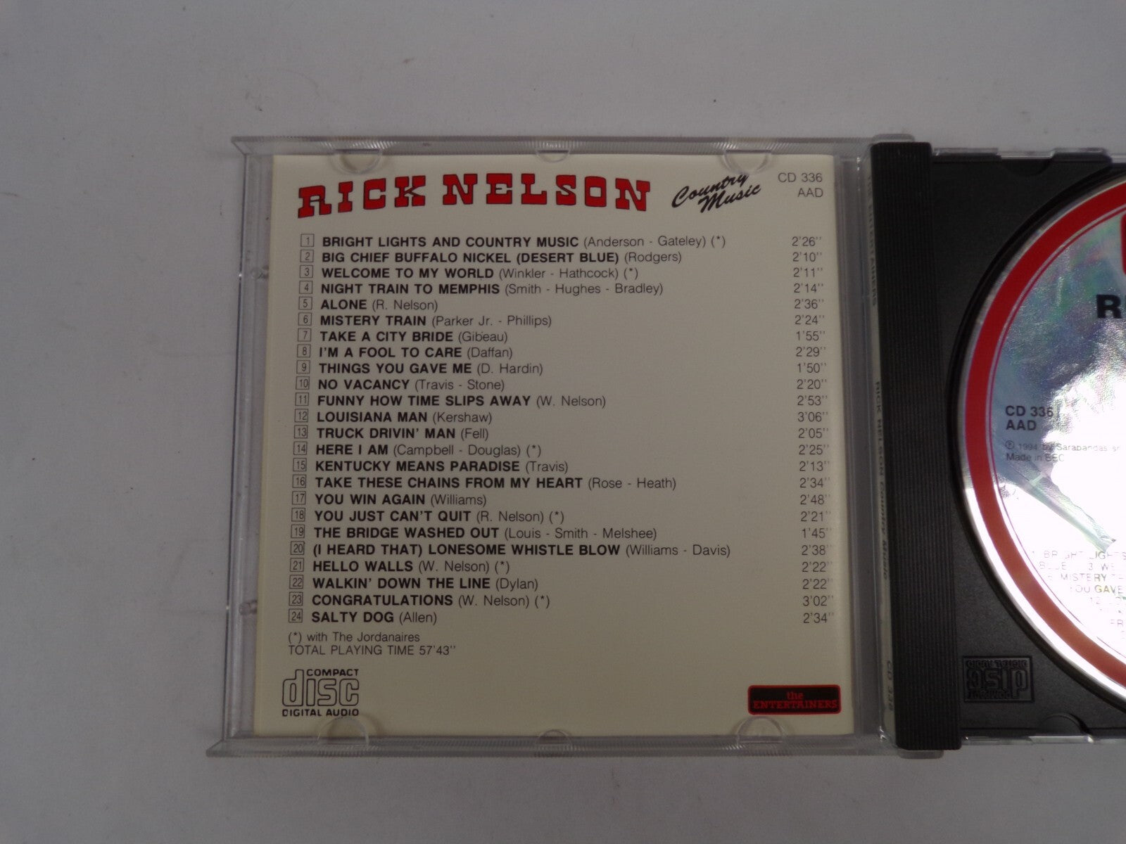 Nick Nelson Country Music Welcome Ro My World Mistery Train CD#38