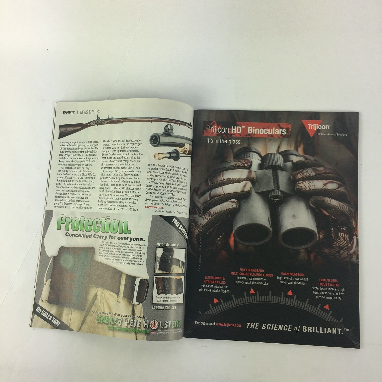 September 2016 American Rifleman Magazine NRA Banned Guns Raffle Remingtons V3