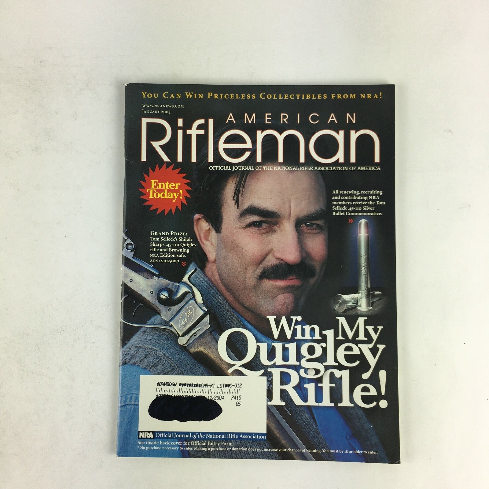 January 2005 American Rifleman Magazine Win My Qwgley Rifle! .45-110SilverBullet