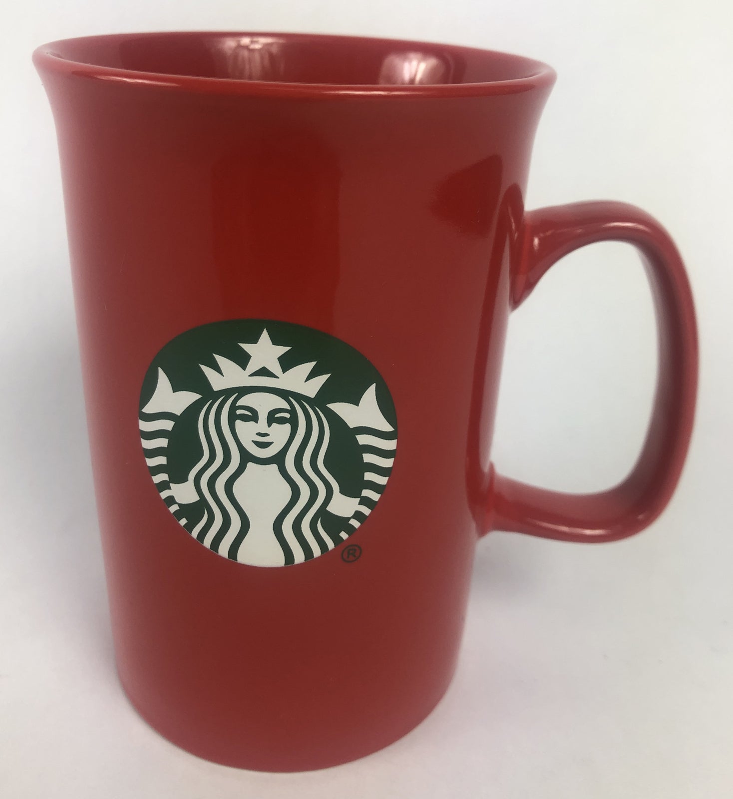 Starbucks Coffee 2020 Holiday Christmas Solid Red 11 oz Ceramic Tall Mug - LOOK