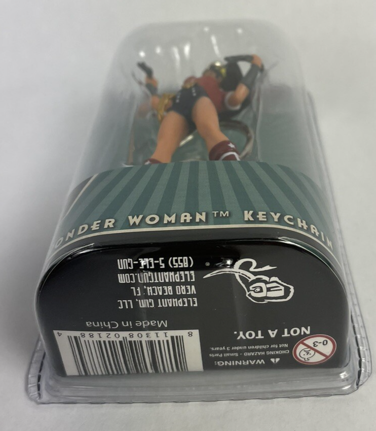 DC Comics Bombshells Wonder Woman Keychain Collector Series Elephant Gun 3" NEW