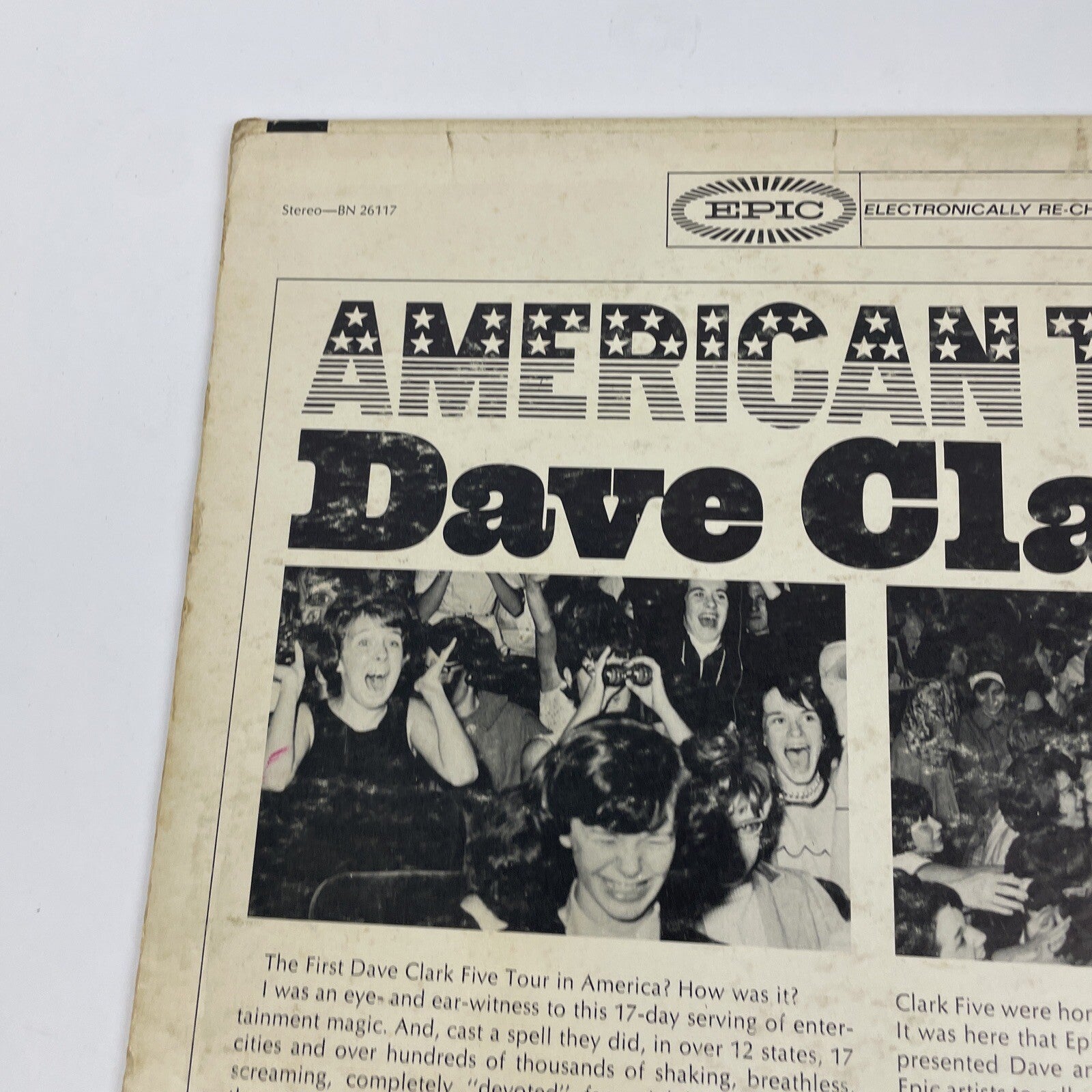 The Dave Clark Five – American Tour, Volume 1 1964 Epic Stereo Vinyl LP - VGC