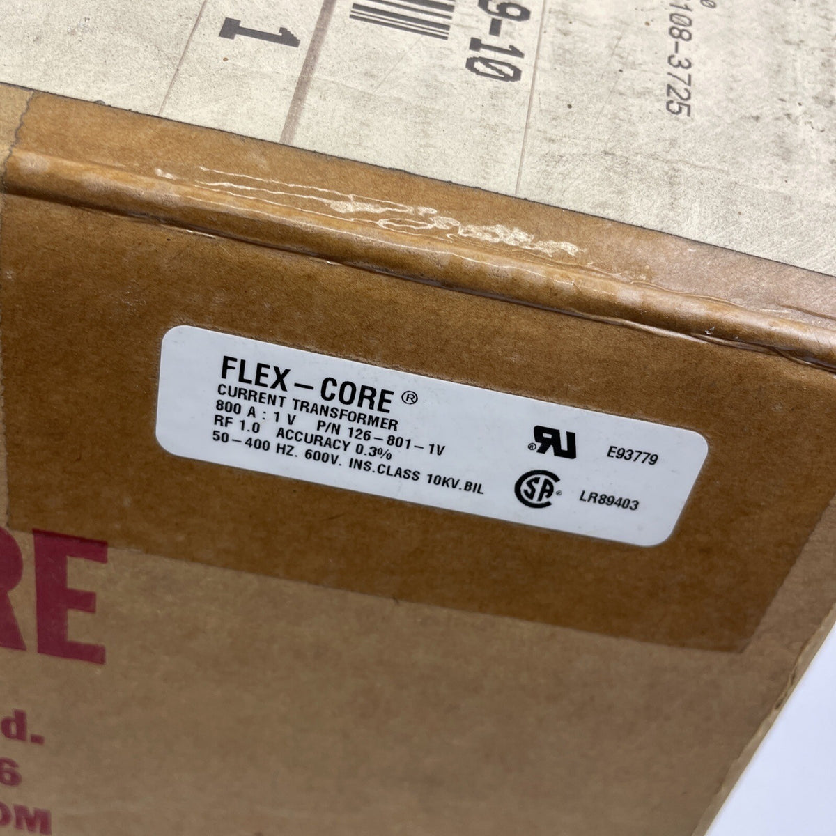 Flex-Core 126-SD-13154MA 800A 1V current transformer