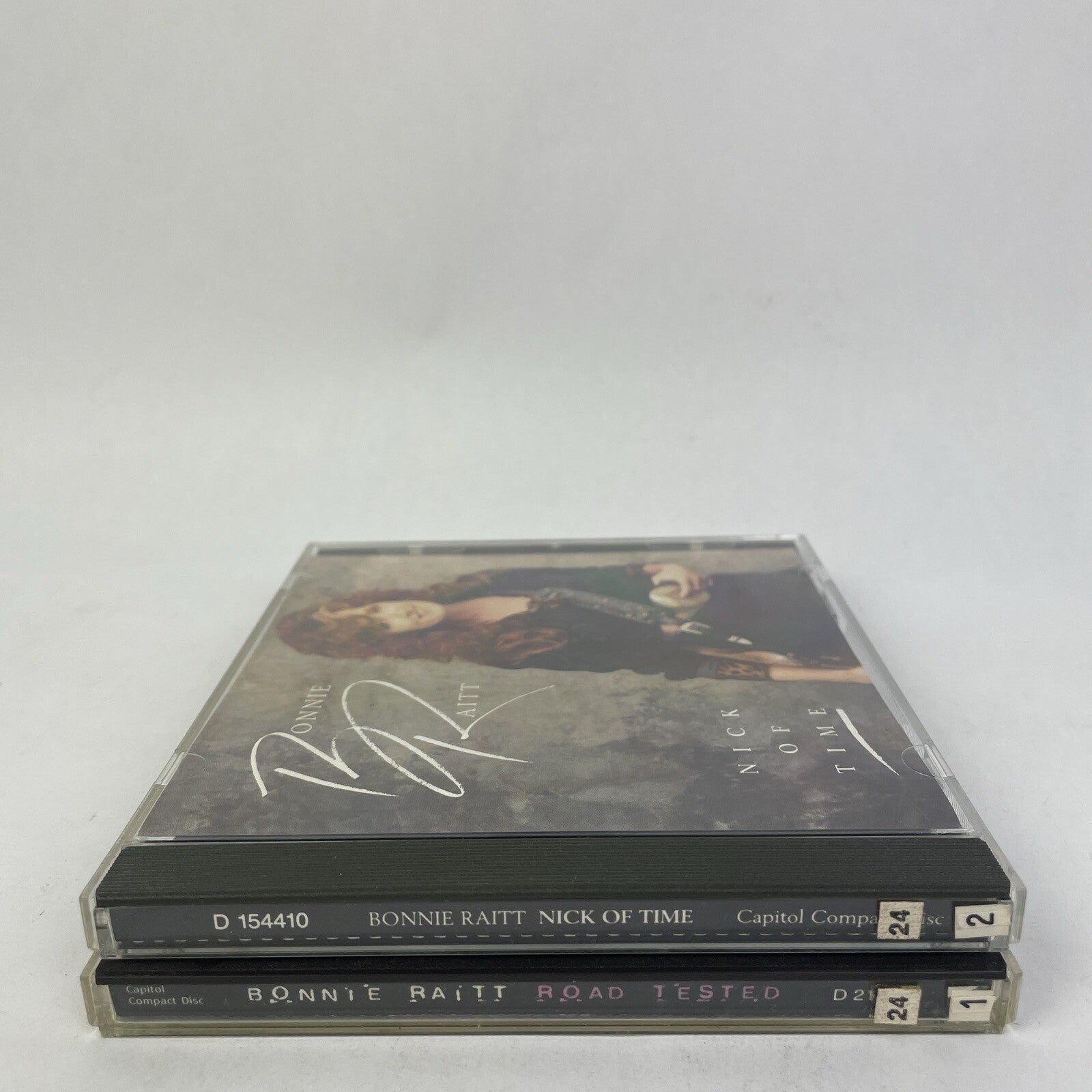 2 x BONNIE RAITT Digital Audio Cd Lot - Nick of Time 1989 - ROAD TESTED, 1995