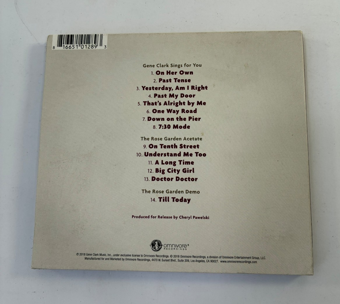 Gene Clark Sings for You Omnivore Recordings CD 2018